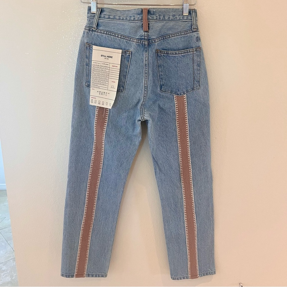 Still Here Tate Jean with Dusty Pink Size 25 NWT